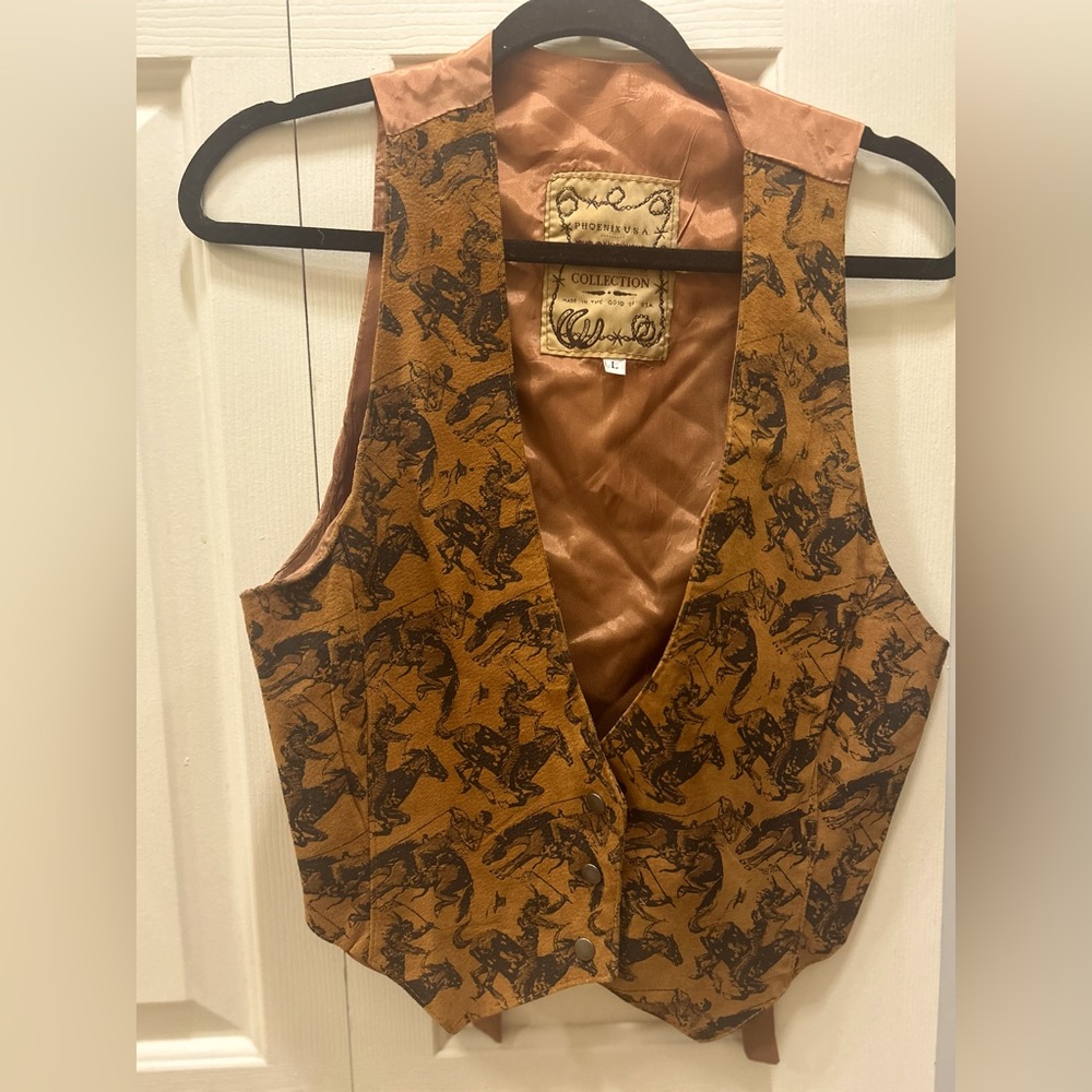VINTAGE Phoenix USA Frontier Collection Western Vest
